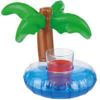 Porte-boisson gonflable Palmier - Visuel 0