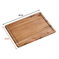 Planche à découper avec rigole 38 x 28 cm - Visuel 2