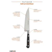 Couteau Santoku alvéolé 18 cm - Visuel 2
