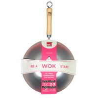 Wok acier carbone 30cm - Visuel 1
