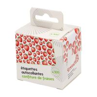 Etiquettes adhésives Fraises x 100 - Visuel 0