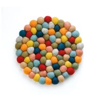 Dessous de plat en laine Lana multicolore - Visuel 0