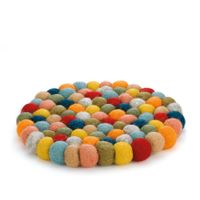 Dessous de plat en laine Lana multicolore - Visuel 1
