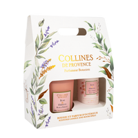 Coffret Bougie 180g + PI Rose & Hibiscus Duos Parfumés - Visuel 1