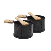 Raclette à la Bougie LUMI 2 Sets Individuels noir - Visuel 0