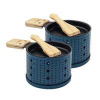 Raclette à la Bougie LUMI 2 Sets Individuels bleu - Visuel 0