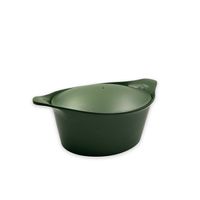 Cocotte ovale 33 cm fougère - Visuel 1