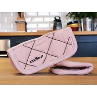 Paire de maniques en coton rose - Visuel 1