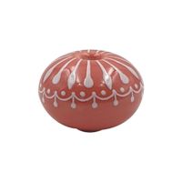 Poignée boule céramique rose - Visuel 1