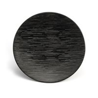 ASSIETTE DESSERT MAGMA NOIR - Visuel 0