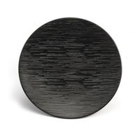 ASSIETTE DESSERT MAGMA NOIR - Visuel 1