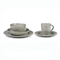 Assiette plate GRAIN DE MALICE gris - Visuel 3
