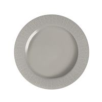 Assiette plate GRAIN DE MALICE gris - Visuel 0