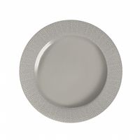 Assiette plate GRAIN DE MALICE gris - Visuel 1