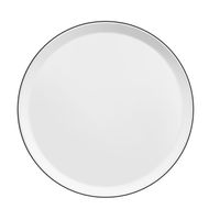 Assiette plate YAKA filet noir - Visuel 0