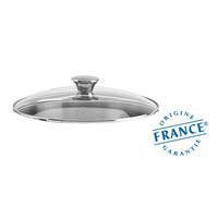 Couvercle en verre bombé Cookway Master inox 28cm - Visuel 0
