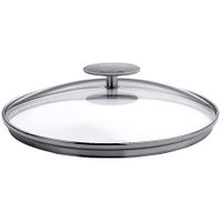 Couvercle en verre bombé Platine 28cm - Visuel 0