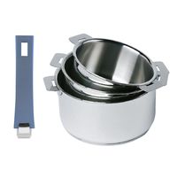 Série de 3 casseroles amovibles Mutine + poignée lavande - Visuel 0