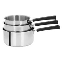 Série de 3 casseroles Mutine poignées fixes - Visuel 0