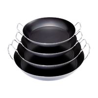 Plat paëlla en tôle d'acier 37 cm - Visuel 0
