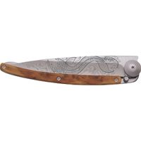 Couteau de poche tatoué genévrier POISSON - Visuel 1