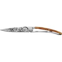 Couteau de poche tatoué genévrier GARDE TEMPS - Visuel 0