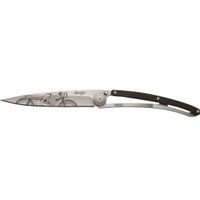 Couteau de poche tatoué ébène racer - Visuel 0