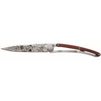 Couteau de poche tatoué corail chasse - Visuel 0