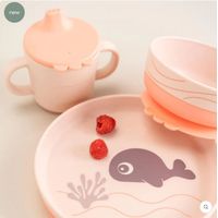 Coffret Repas Foodie baleine Wally Rose 3 pièces - Visuel 2