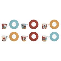 Coffret 6 tasses à café illusion 10 cl - Visuel 0