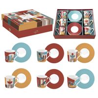 Coffret 6 tasses à café illusion 10 cl - Visuel 1