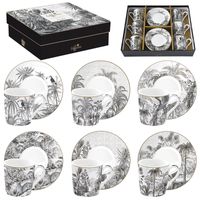 Coffret 6 tasses expresso 10cl Rétro Jungle - Visuel 0