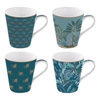 Coffret de 4 mugs Jungle 30 cl - Visuel 0
