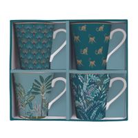 Coffret de 4 mugs Jungle 30 cl - Visuel 2