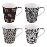 Coffret de 4 mugs Savane 30 cl - Visuel 0