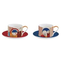 2 paire-tasses déjeuner 24 cl bauhaus - Visuel 0
