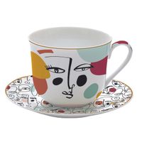 Tasse déjeuner 40cl + soucoupe Modernism - Visuel 0