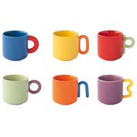Coffret de 6 tasses café creative 10 cl multicolores - Visuel 1