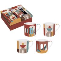 Coffret 4 mugs illusion 30 cl - Visuel 1