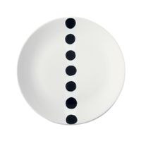 Assiette dessert pois dolce vita noir 20 cm - Visuel 1