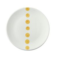 Assiette à dessert pois dolce vita jaune 20 cm - Visuel 1