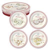 Coffret 4 assiettes à fromage - Visuel 0