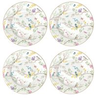 Coffret 4 assiettes dessert BIRDS MELODY - Visuel 0