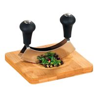 Hachoir Berceuse double lame avec socle - Visuel 0