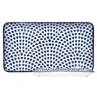 PLAT RECTANGLE DROPS 22,5X12,5CM - Visuel 0