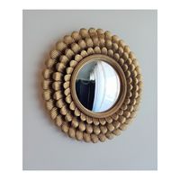 Miroir pétales Sofia or D28cm - Visuel 0