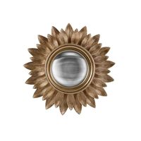Miroir convexe Lila or D20,8cm - Visuel 0