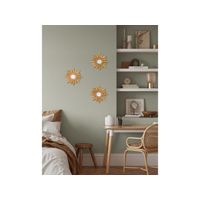 Set de 3 mini miroirs soleil D14,5cm - Visuel 1