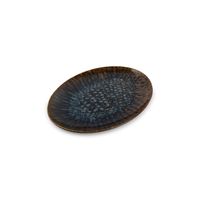 Plat de service Resto brun bleu - Visuel 1