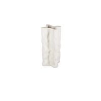 Vase 17,5x17,5xH33cm fluid white Vea - Visuel 1